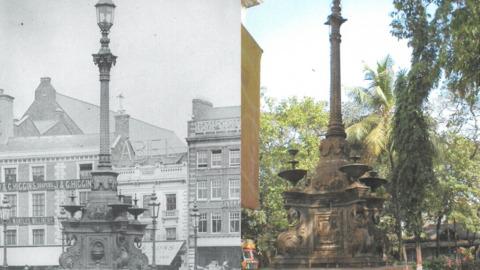 Northampton fountain and the fountain in Mumbai