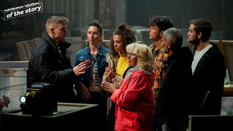 Members of The Traitors 2026 series contestants during a task