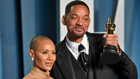 Will Smith and Jada Pinkett Smith at an Oscars after-party