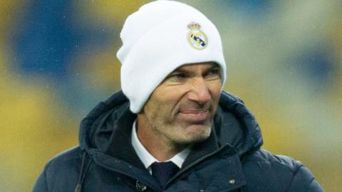 Real Madrid manager Zinedine Zidane