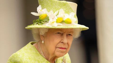 Queen Elizabeth II during a visit to The Royal Australian Air Force Memorial on 31 March