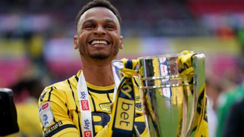 Oxford United player Josh Murphy at Wembley