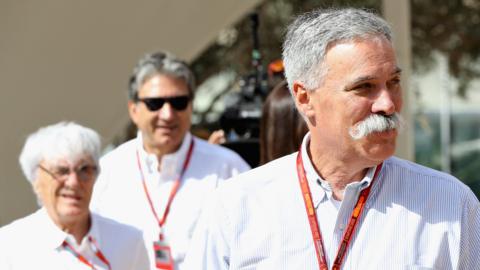 Chase Carey & Bernie Ecclestone