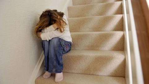 Child on stairs