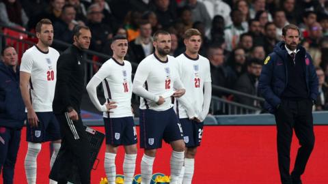 England substitutes