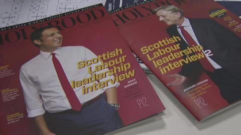 Anas Sarwar and Richard Leonard on magazine covers