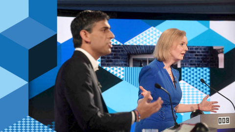 Rishi Sunak and Liz Truss