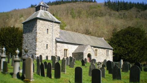 St Melangell's Church near Pennant Melangell in Powys