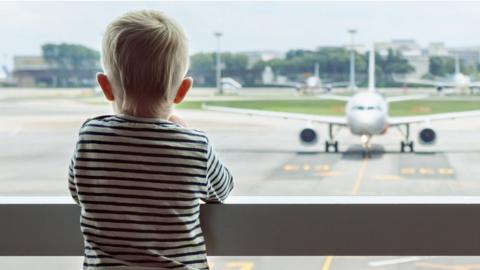 Child at airport