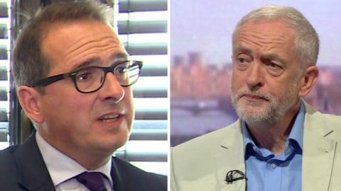 Owen Smith and Jeremy Corbyn