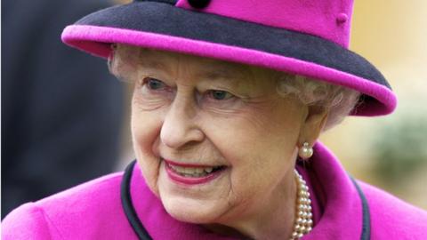 Queen Elizabeth II visits Sherborne Abbey as part of her Diamond Jubilee tour, in Sherborne, Dorset, Britain, 01 May 2012