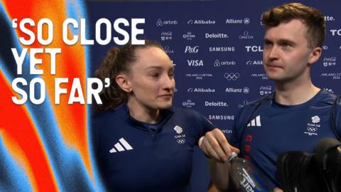 Jen Dodds and Bruce Mouat look disappointed in post game interview