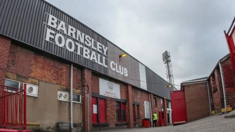 The West Stand at Oakwell has a capacity of 4,752