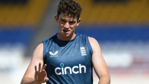 Hampshire fast bowler John Turner during a practice session with England