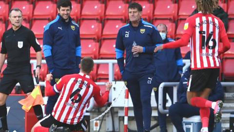 Max Power celebrates his goal for Sunderland against Oxford United