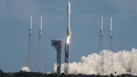 rocket carrying Amazon's satellites lifts off