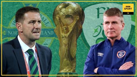 Northern Ireland manager Ian Baraclough and Republic of Ireland boss Stephen Kenny