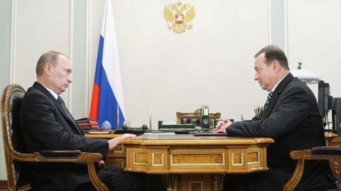 Vladimir Strzhalkovsky and Vladimir Putin