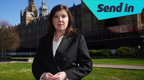 Rachel de Souza outside parliament