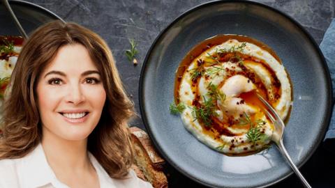 Turkish eggs and Nigella Lawson