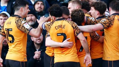 Hull celebrate scoring