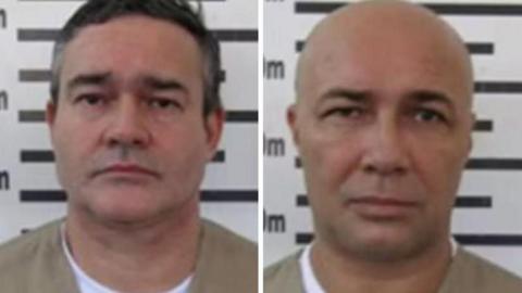 Mugshots of Janeferson Aparecido Mariano Gomes (left) and Reginaldo Oliveira de Sousa