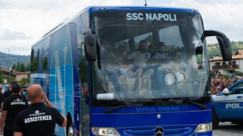 Napoli team bus