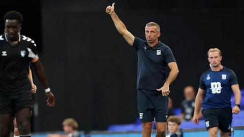 Manager of Ipswich Gary O'Neill during the pre-season friendly