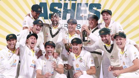 Australia celebrate Ashes win