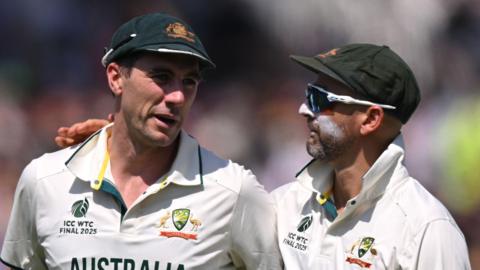 Australia captain Pat Cummins and spinner Nathan Lyon