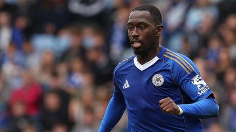 Boubakary Soumare in action for Leicester City
