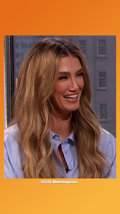 Delta Goodrem in the Morning Live studio