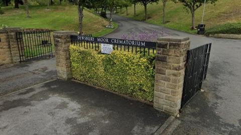 Dewsbury Moor Crematorium gates