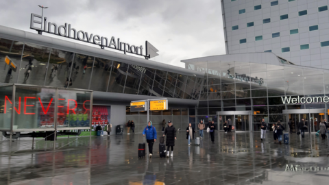 Eindhoven airport terminal in the Netherlands