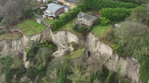 Bonchurch landslide homes