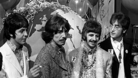 Paul McCartney, George Harrison, Ringo Starr and John Lennon