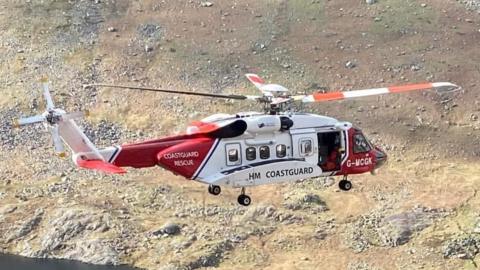Coastguard rescue helicopter