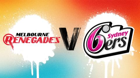 Melbourne Renegades v Sydney Sixers badge graphic