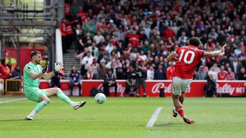 Morgan Gibbs-White scores against Burnley
