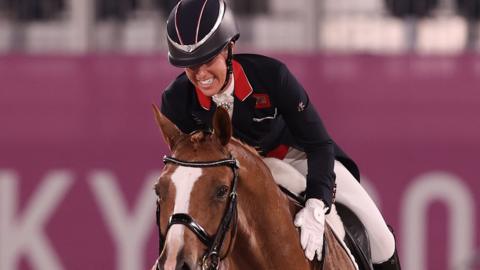 Charlotte Dujardin rides her horse