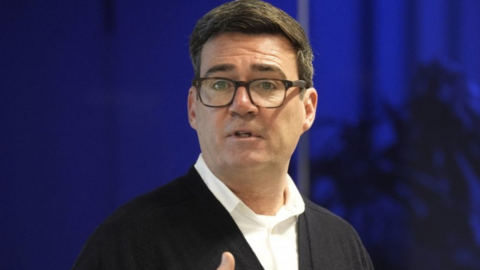 Andy Burnham speaking at an event