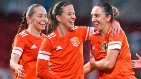Glasgow City players celebrate