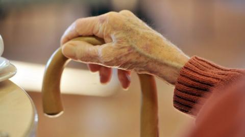 Elderly person's hand