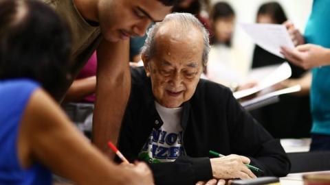 People learning Kristang in Singapore