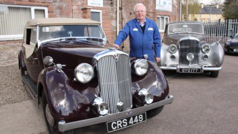 Charles Palmer with 'Outlander' car'