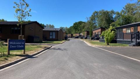 The existing lodges at Green Hill Farm