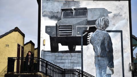 Bloody Sunday mural in Londonderry