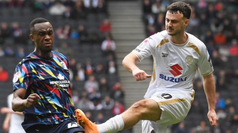 Action from MK Dons v Barrow