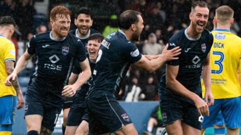 Ross County celebrate against Raith Rovers