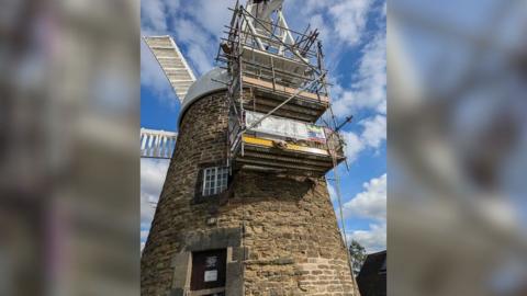 Scaffolding on Heage Windmill